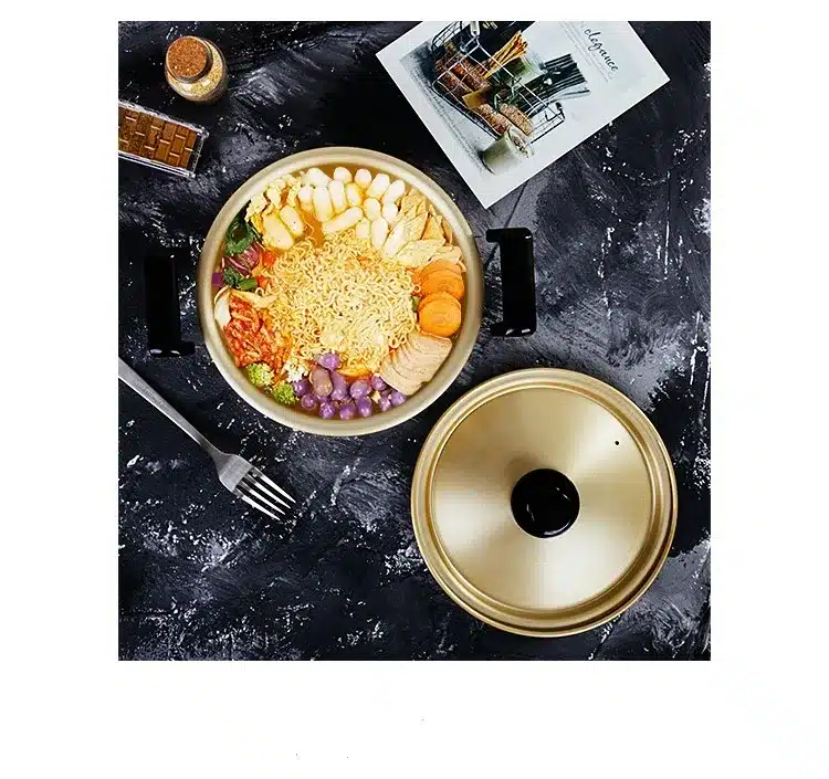 18CM/20CM Heating Pot Different Sizes Stainless Steel Instant Noodles Mike Egg Soup Cooking Pot Kitchen Cookware Free shipping 8