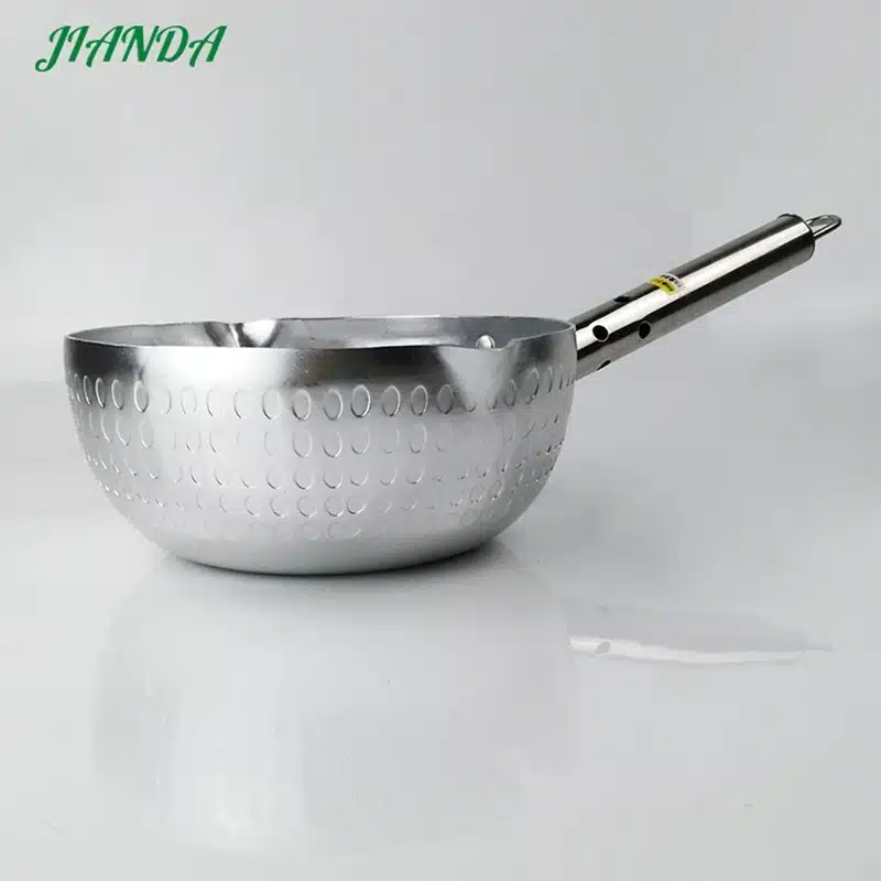 JIANDA Aluminum Cooker Boiled Porridge Japanese Style kitchen Cookware Cooking Pots Long handle Frying Pans Wok Frigideira 16
