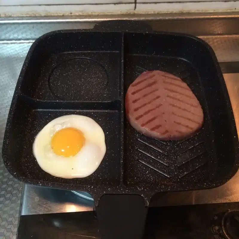 25*27cm breakfast triad titanium pan non-stick frying professional steak pan Fried pot casting general use Kitchen Cooking Tools 30