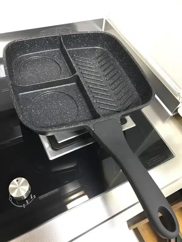 25*27cm breakfast triad titanium pan non-stick frying professional steak pan Fried pot casting general use Kitchen Cooking Tools 33