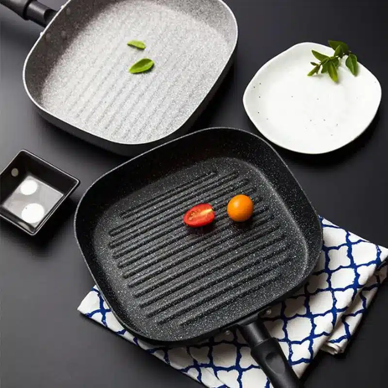 No Oil-smoke Pan Steak Frying Pan Breakfast Frying Eggs Only Use for Gas Cooker Non-Stick Pans kitchen Cooking Helper 24