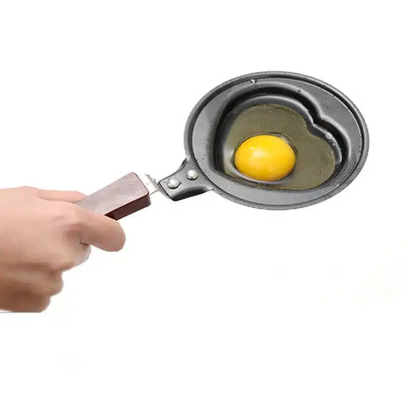 Creative breakfast love bear shell fried egg pot kitchen mini flat bottom non-stick pan DIY frying pan mold smokeless omelette 15