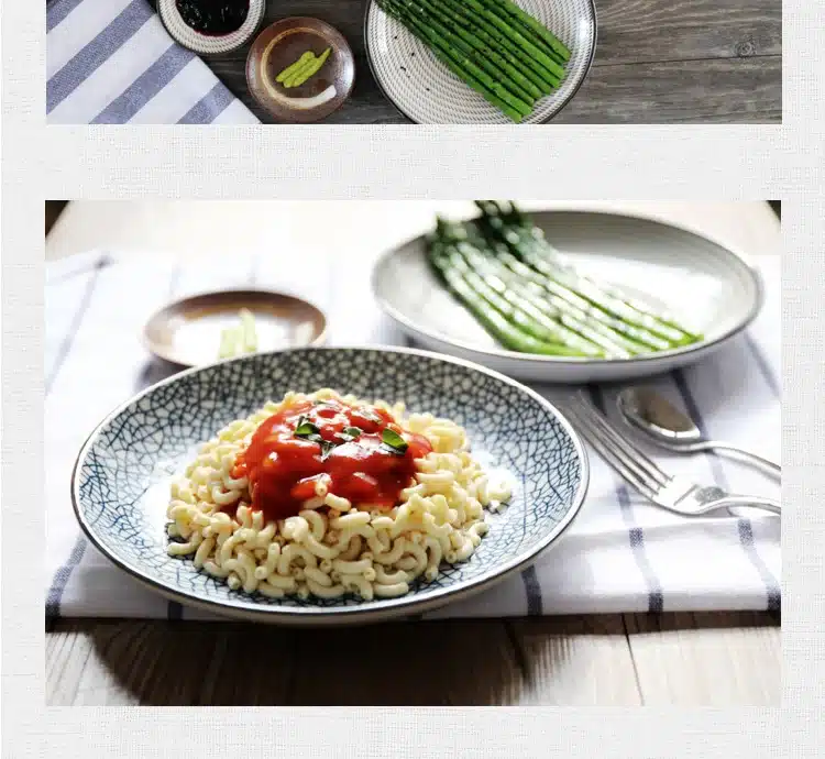 2018 New Ideas Ceramic Tableware Dinner Plates with Western Food Steak Dinner Plates 8 Inch Dishes and Plates Sets 27