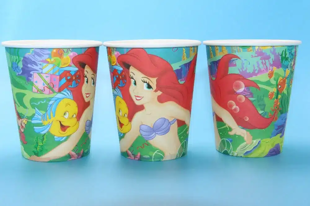 Little Mermaid theme 10pcs Napkins+10pcs Cups+10pcs Plates for Children Birthday Party decoration 10