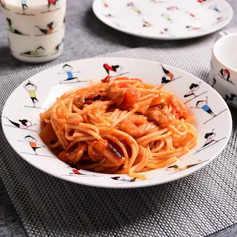 Yoga girls Bone Tableware Set Bowl Househol Plate Bowl Double Ear Bowl Bowl Glass Cup Christmas Gift Free Shipping 15