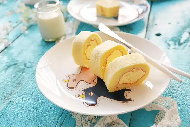 8 inch Bone Dinner Plate Round Porcelain Tableware Creative Children Dinner Breakfast Dessert Dish Small Animal Pattern 27