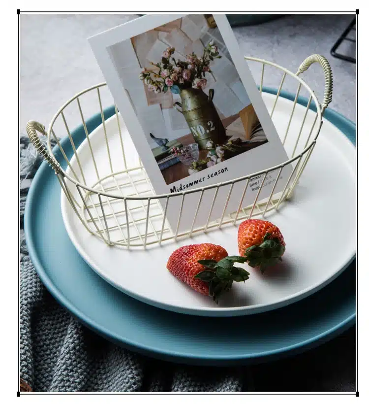 Lekoch Ceramic Dinner Plates Beef Plate Tableware Round Solid Color Dessert Dish Simple and Creative Salad Cutter Dishes 12