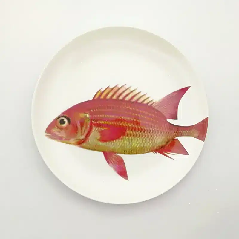 Special Ocean Animals Edible Hand-painted Falt Plate Ceramic Dinner Dish Cartoon Porcelain Dinnerware Decoration Dinner Plate 14