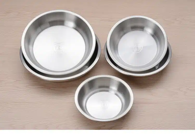 IRONX Eco-Friendly 304 Stainless steel dinner plates round family fruit dessert plate serving tray frosted polishing 1 PCS 1