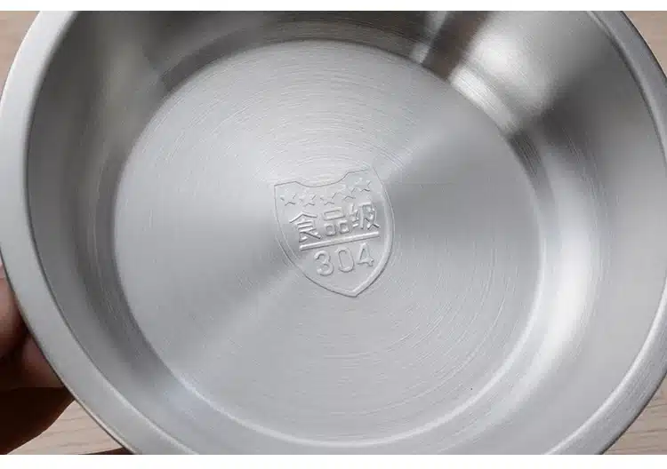IRONX Eco-Friendly 304 Stainless steel dinner plates round family fruit dessert plate serving tray frosted polishing 1 PCS 5
