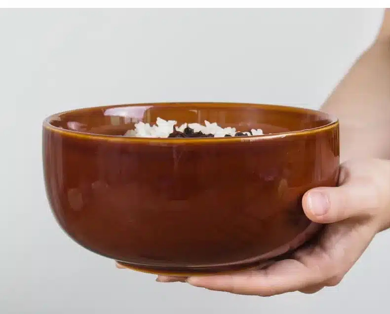 1000ml Vintage Japanese Style Ceramic Tableware Ramen Mixing Bowl Fruit Salad Big Bowls Soup Rice Bowls Creative Home Dinnerware 7