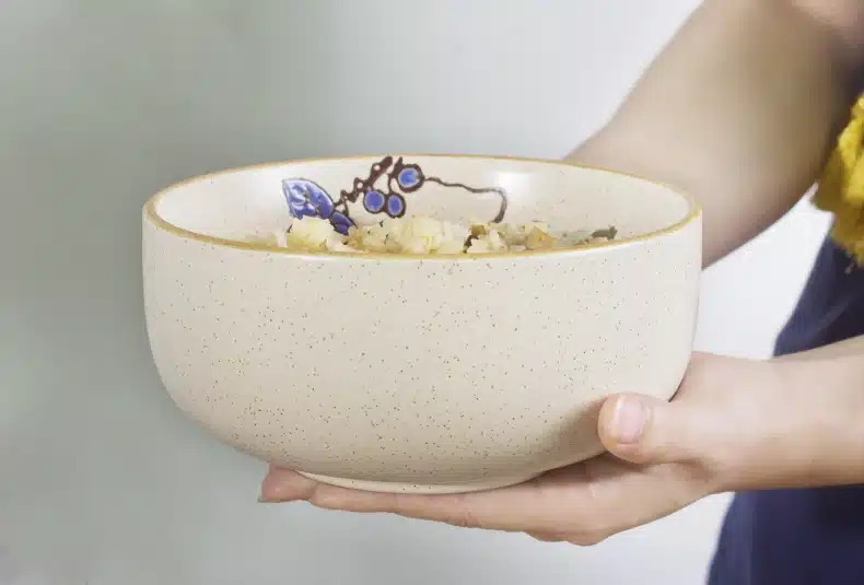 1000ml Vintage Japanese Style Ceramic Tableware Ramen Mixing Bowl Fruit Salad Big Bowls Soup Rice Bowls Creative Home Dinnerware 11
