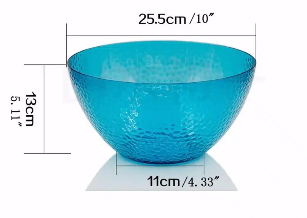 Colorful Big Salad Bowls Bubble Salad Bowl Fast Food Tray ice cream Bowl Lucency Food Container 10 inch Diameter 25.5cm 1pcs 23