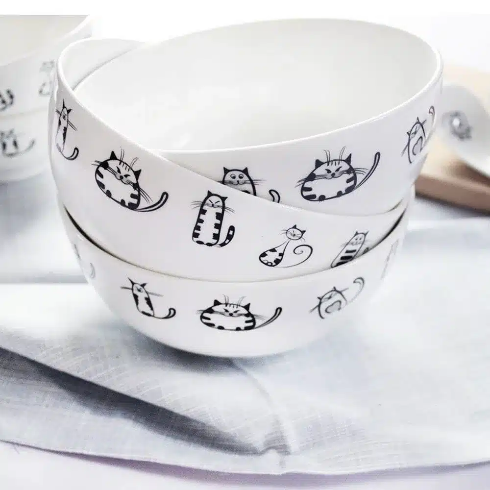 New Japanese classical ceramic tableware kitchen soup noodle rice bowl 6 inch big ramen bowl christmas decorations for home 2