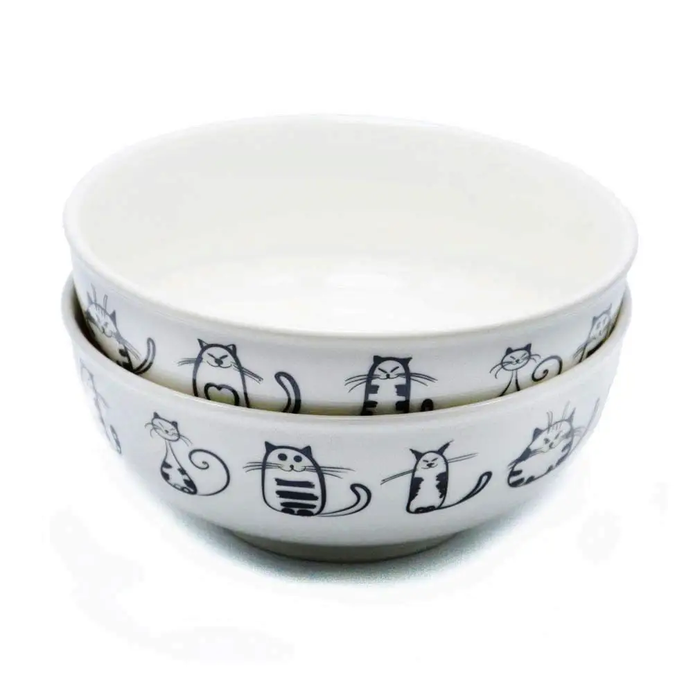 New Japanese classical ceramic tableware kitchen soup noodle rice bowl 6 inch big ramen bowl christmas decorations for home 5