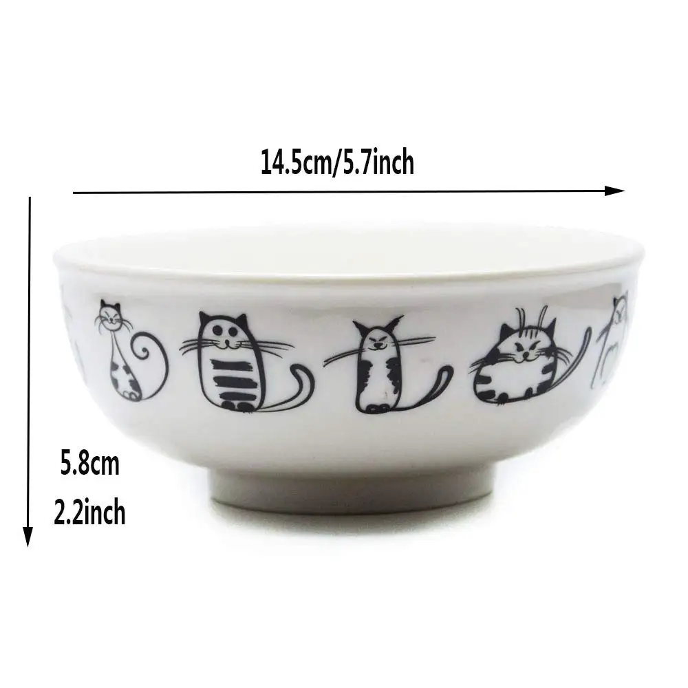 New Japanese classical ceramic tableware kitchen soup noodle rice bowl 6 inch big ramen bowl christmas decorations for home 10