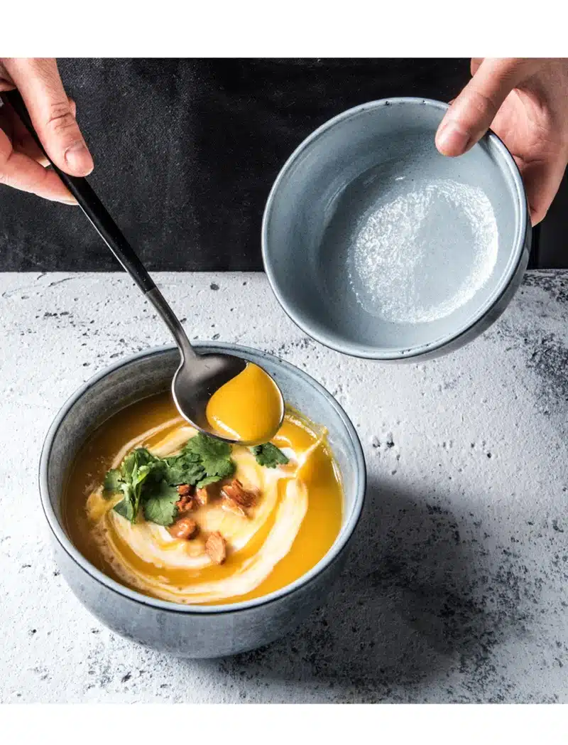 Ceramic Soup Bowl Marble Salad Soup Food Container Chinese Noodle Bowl Tableware Big Capacity Bowls Christmas Dinner Food Tray 17