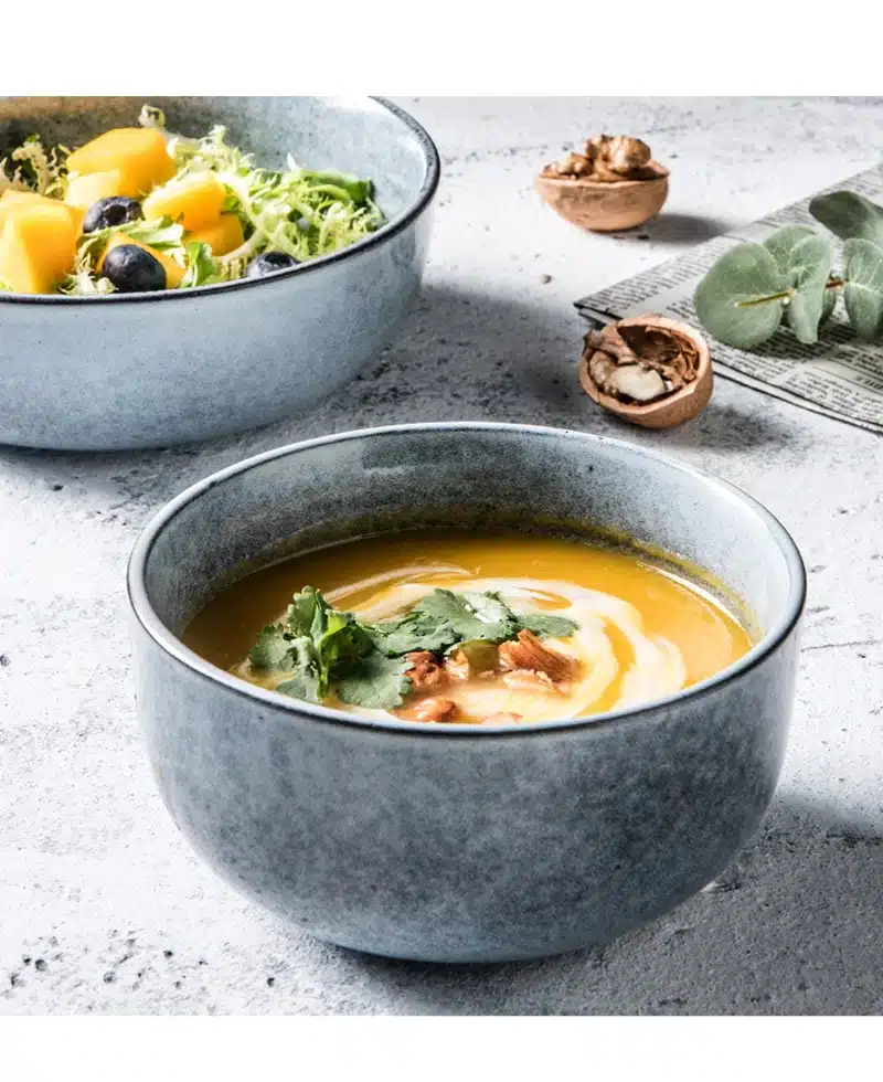 Ceramic Soup Bowl Marble Salad Soup Food Container Chinese Noodle Bowl Tableware Big Capacity Bowls Christmas Dinner Food Tray 18