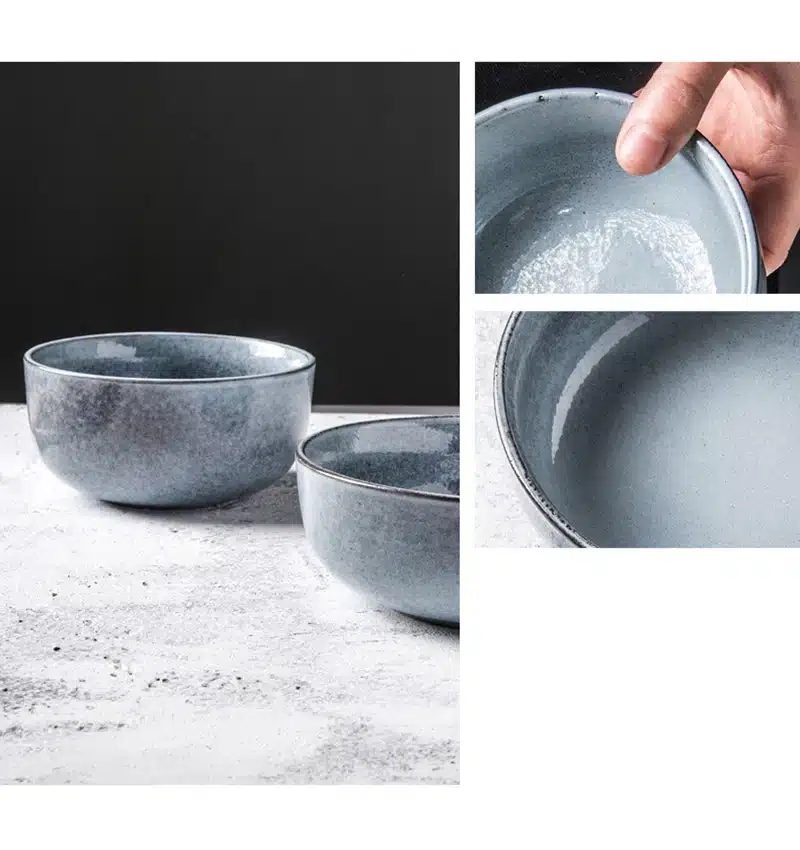 Ceramic Soup Bowl Marble Salad Soup Food Container Chinese Noodle Bowl Tableware Big Capacity Bowls Christmas Dinner Food Tray 22