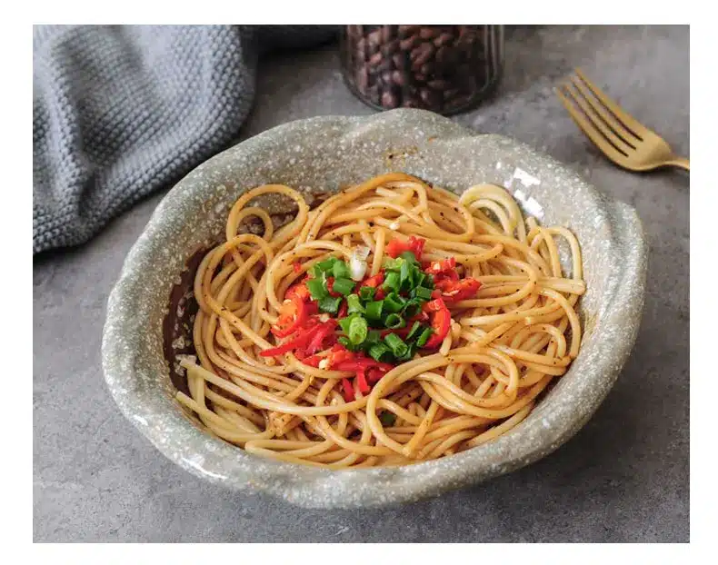 Japanese-style Food Container Ceramic Hand-Pulled Noodle Bowl Big Soup Rice Bowls / Home Tableware Dinnerware Fruit Salad Holder 4