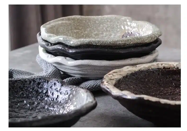 Japanese-style Food Container Ceramic Hand-Pulled Noodle Bowl Big Soup Rice Bowls / Home Tableware Dinnerware Fruit Salad Holder 5