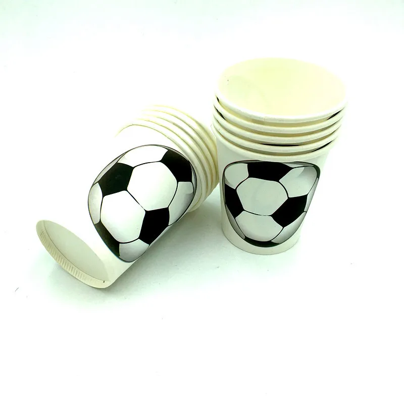 80Pcs Football Tableware Sets Party Celebration Kid Decoration Supplies Napkin Flags TableCloth Cup Paper Plate Birthday Party 13