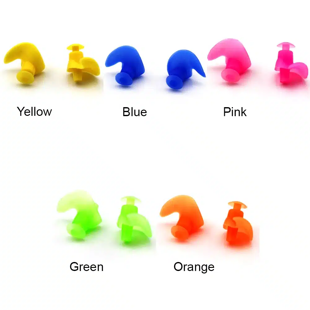 1 Pair Hot Waterproof Swimming Professional Silicone Swim Earplugs for Adult Swimmers Children Diving Soft Anti-Noise Ear Plug 1