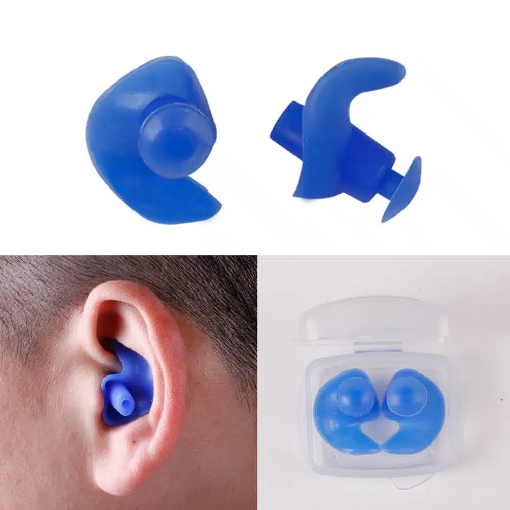 1 Pair Hot Waterproof Swimming Professional Silicone Swim Earplugs for Adult Swimmers Children Diving Soft Anti-Noise Ear Plug 2