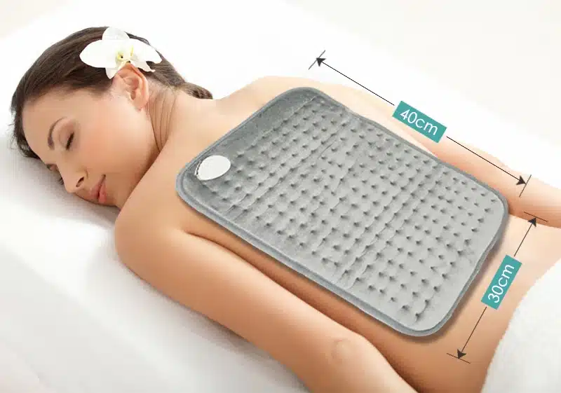 Bellavie Safe Electric Heating Pad for Heat Therapy Pain Relief Wrap Abdomen and Waist Cosy Flannel 30*40CM Grey (220V EU Plug) 11