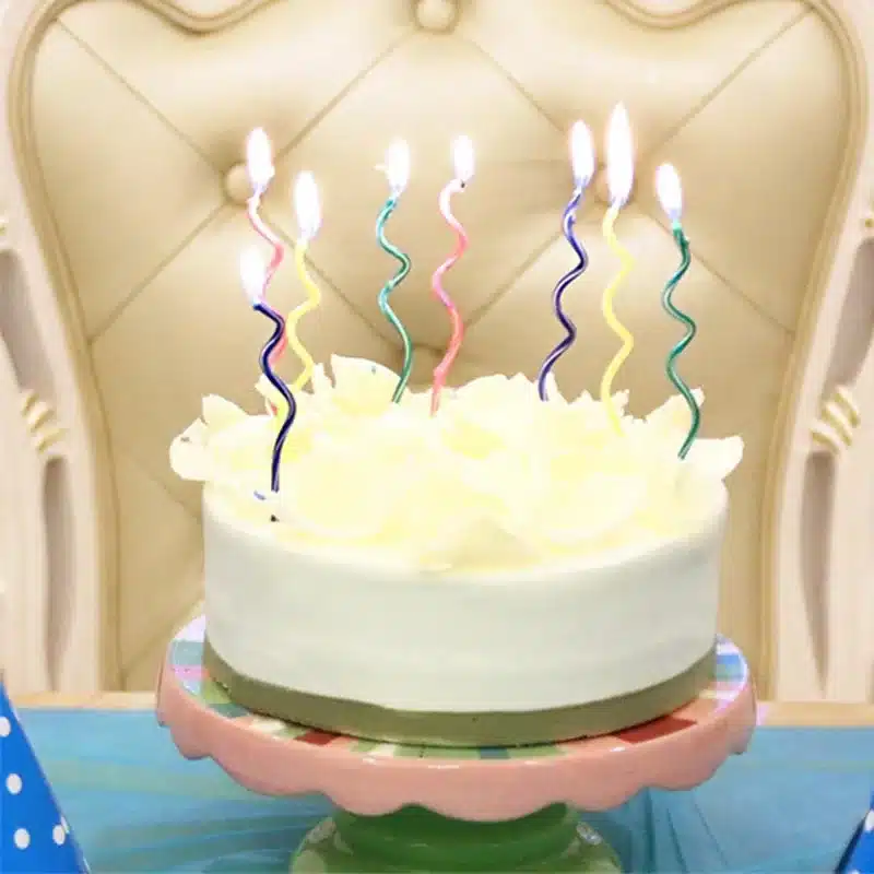 8 Pcs Home Decor Favor Supplies Environmental Protection Kids Birthday Party Curving Cake Candle Safe Flames Wedding Nontoxic 9