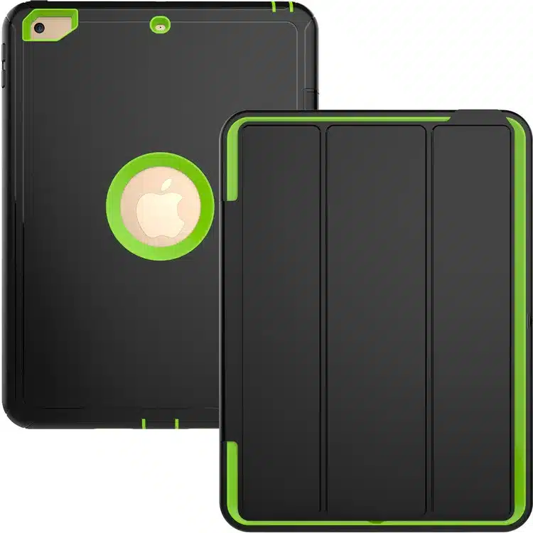 Hmsunrise 360 Full protection Case For apple ipad 9.7 2018 Kids Safe Shockproof Heavy Duty TPU Hard Cover kickstand A1893 A1954 11