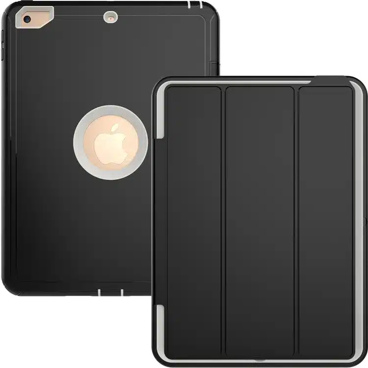 Hmsunrise 360 Full protection Case For apple ipad 9.7 2018 Kids Safe Shockproof Heavy Duty TPU Hard Cover kickstand A1893 A1954 15