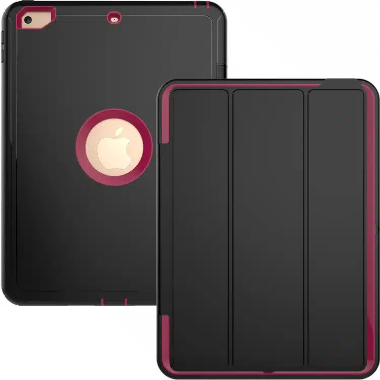 Hmsunrise 360 Full protection Case For apple ipad 9.7 2018 Kids Safe Shockproof Heavy Duty TPU Hard Cover kickstand A1893 A1954 25