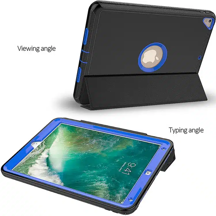 360 full protection Case For apple ipad pro 10.5 Kids Safe Shockproof Heavy Duty TPU Hard Cover kickstand design for ipad A1701 5