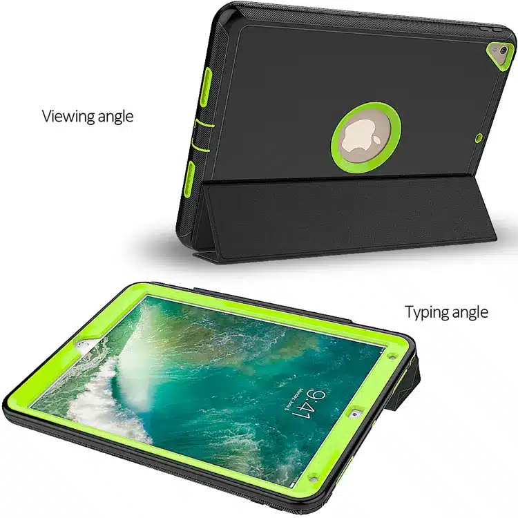 360 full protection Case For apple ipad pro 10.5 Kids Safe Shockproof Heavy Duty TPU Hard Cover kickstand design for ipad A1701 10