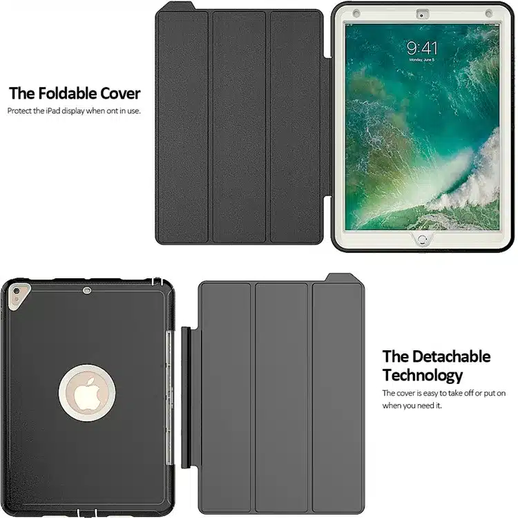 360 full protection Case For apple ipad pro 10.5 Kids Safe Shockproof Heavy Duty TPU Hard Cover kickstand design for ipad A1701 15
