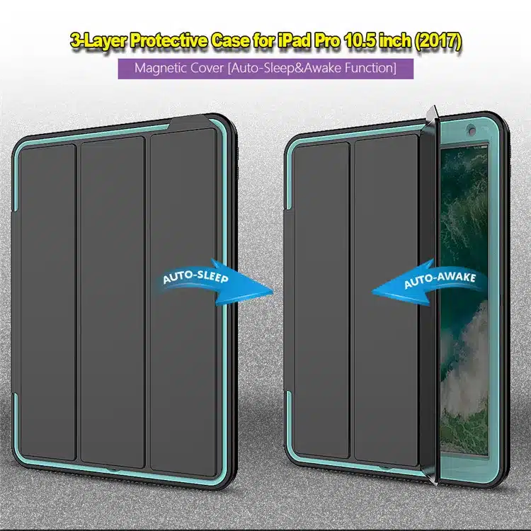 360 full protection Case For apple ipad pro 10.5 Kids Safe Shockproof Heavy Duty TPU Hard Cover kickstand design for ipad A1701 24