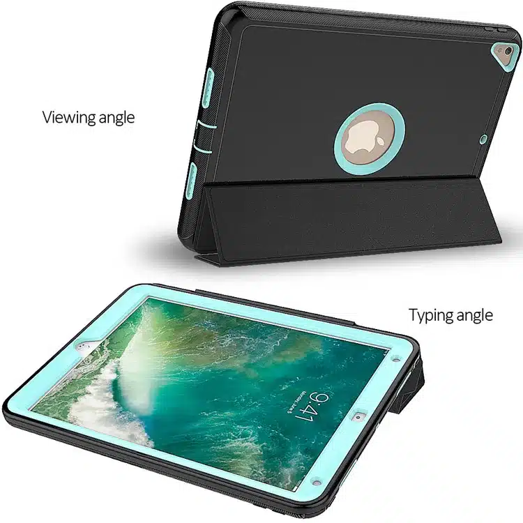 360 full protection Case For apple ipad pro 10.5 Kids Safe Shockproof Heavy Duty TPU Hard Cover kickstand design for ipad A1701 25