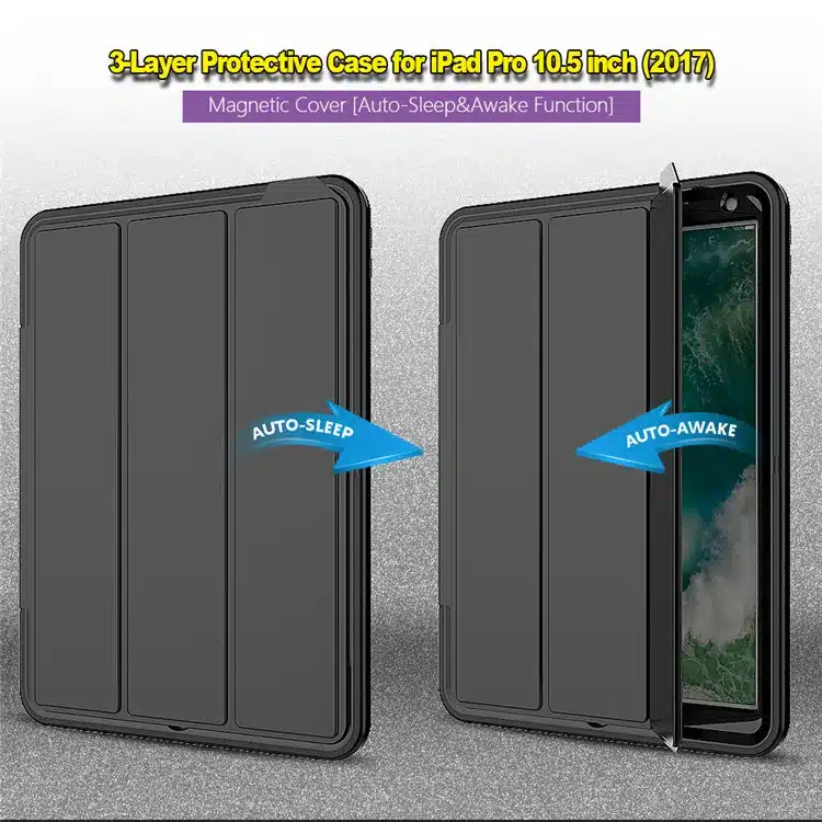 360 full protection Case For apple ipad pro 10.5 Kids Safe Shockproof Heavy Duty TPU Hard Cover kickstand design for ipad A1701 29