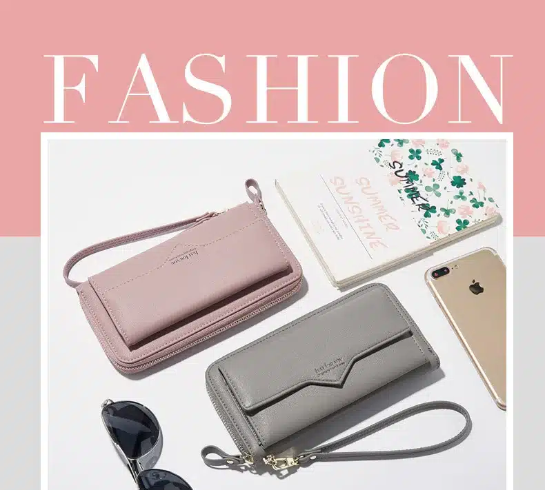 Anreisha Fashion Long Woman Purse New Designer Female Wallet Clutch PU Leather Ladies Purses Card Holder Women Phone Bags P2 7