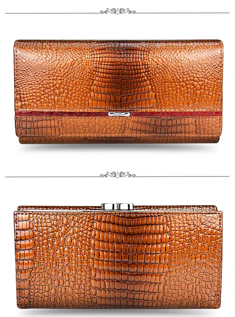 DICIHAYA Genuine Leather Women Wallet Multifunction Womens Clutch Wallets Brand Purses Femme Billetera Card Holder Phone Bag 7