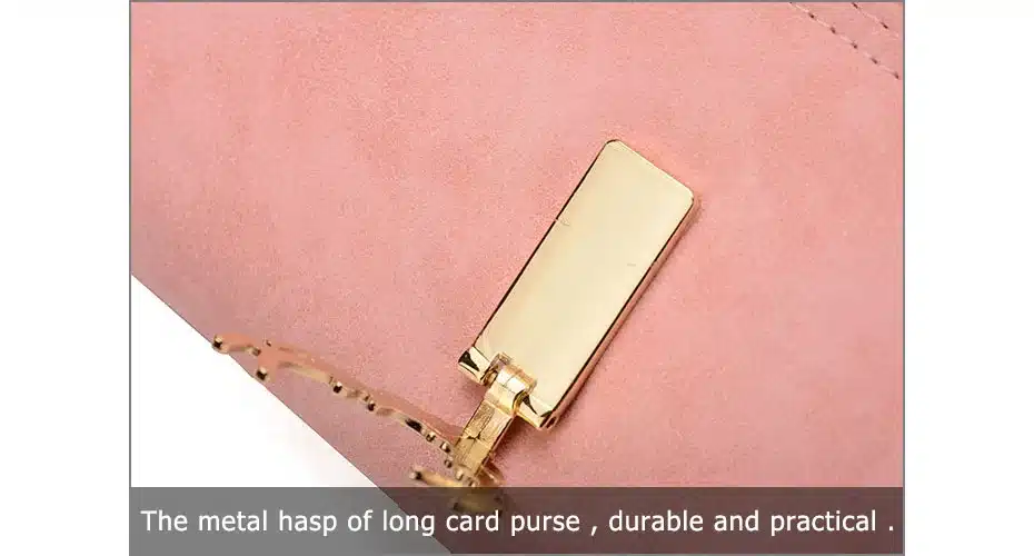 Women Wallet Card Wallet Female Purse Leather Trifold Long Coin Holder Phone Wallet Metal Christmas Deer Cash Pocket Fashion 15