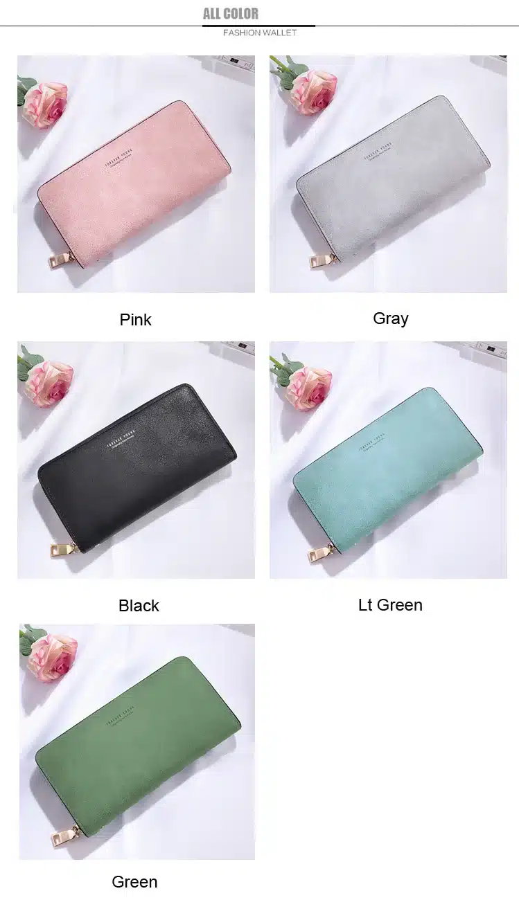 Brand Designer Wristband Wallets Women Many Departments Clutch Wallet Female Long Large Card Purse Ladies Handbag 13