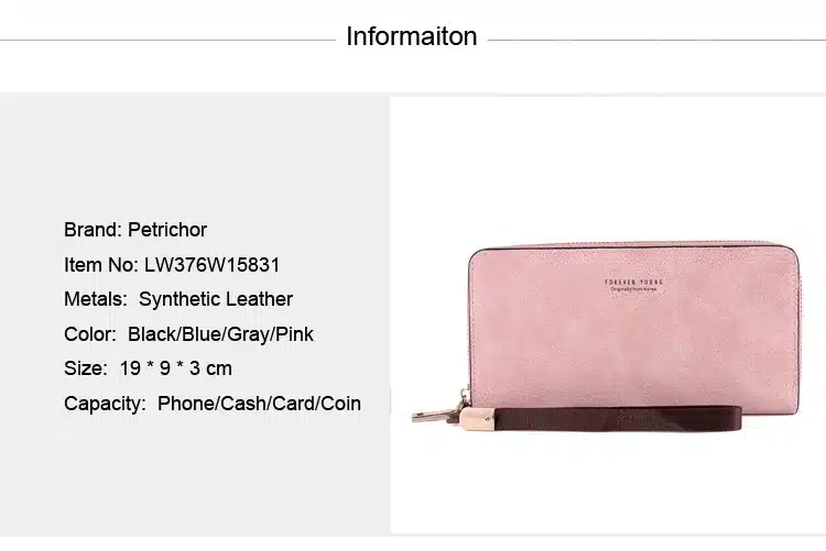 Brand Designer Wristband Wallets Women Many Departments Clutch Wallet Female Long Large Card Purse Ladies Handbag 14