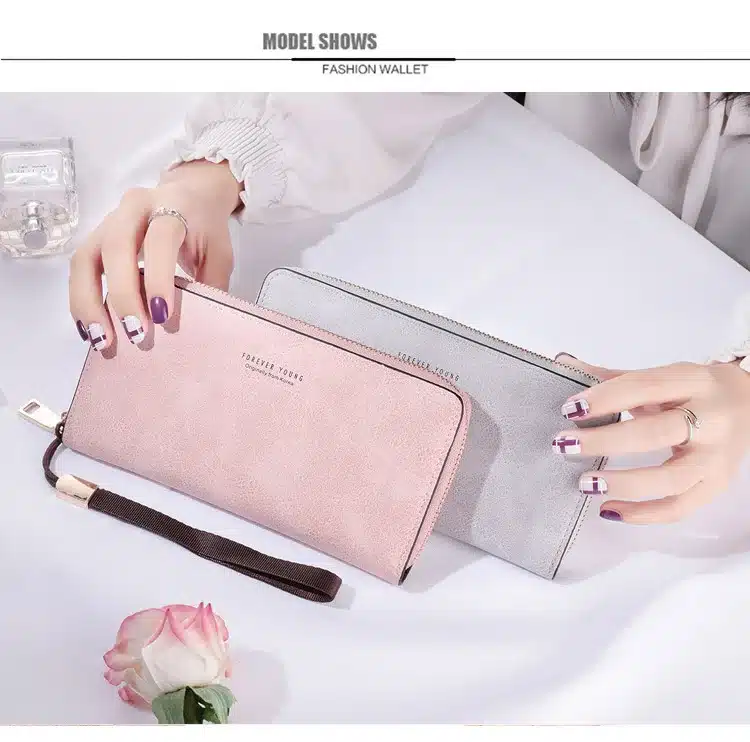 Brand Designer Wristband Wallets Women Many Departments Clutch Wallet Female Long Large Card Purse Ladies Handbag 19
