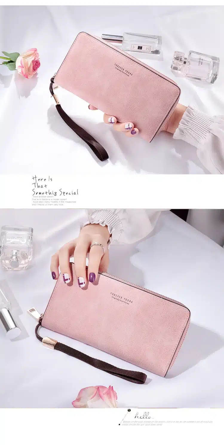 Brand Designer Wristband Wallets Women Many Departments Clutch Wallet Female Long Large Card Purse Ladies Handbag 20