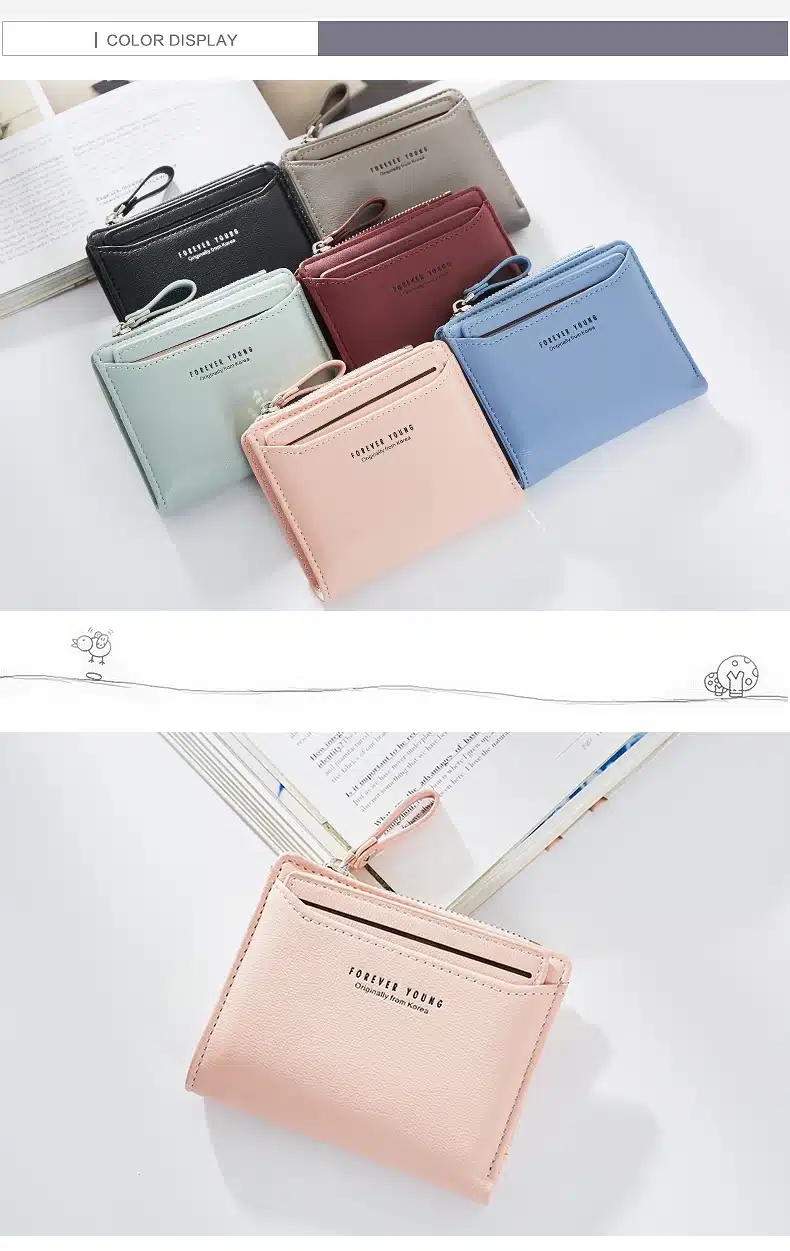 WEICHEN Women Wallets With Individual ID Card Holder Zipper Coin Pocket Ladies Small Purses Female Wallet Carteira High Quality 15