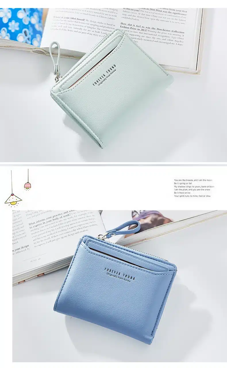 WEICHEN Women Wallets With Individual ID Card Holder Zipper Coin Pocket Ladies Small Purses Female Wallet Carteira High Quality 16