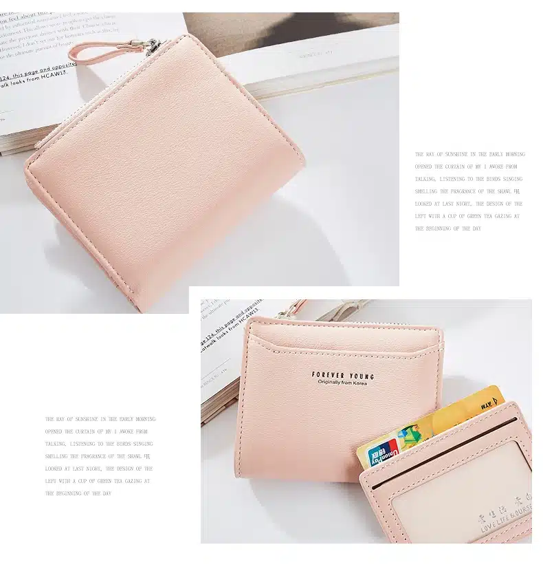 WEICHEN Women Wallets With Individual ID Card Holder Zipper Coin Pocket Ladies Small Purses Female Wallet Carteira High Quality 23