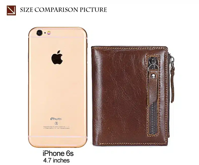 2018 New Genuine Leather Mens Wallet Man zipper Short Coin Purse Brand Male Cowhide Credit&id Wallet Multifunction Small Wallets 13